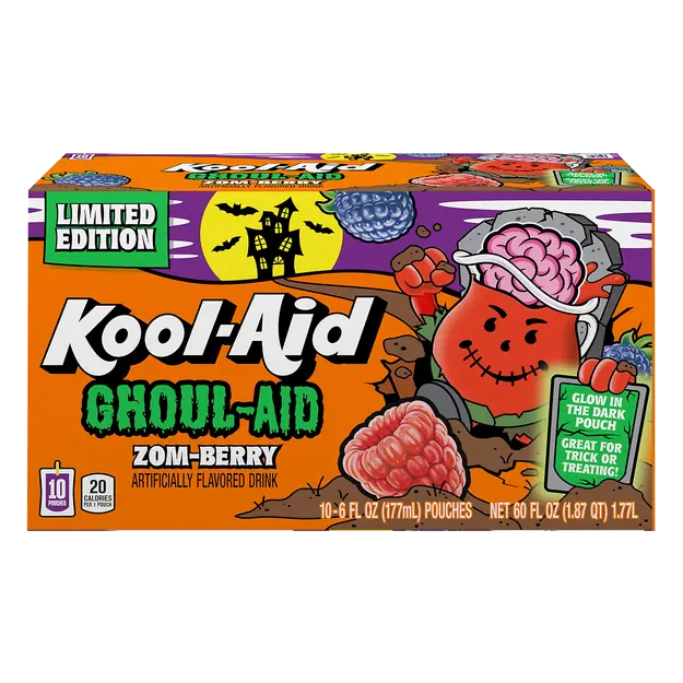 Jammers Ghoul-Aid Brew Berry Juice Drink - 10 pk