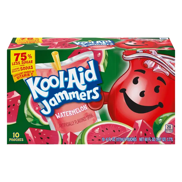 Jammers Juice Drink Pouches Watermelon - 10 pk