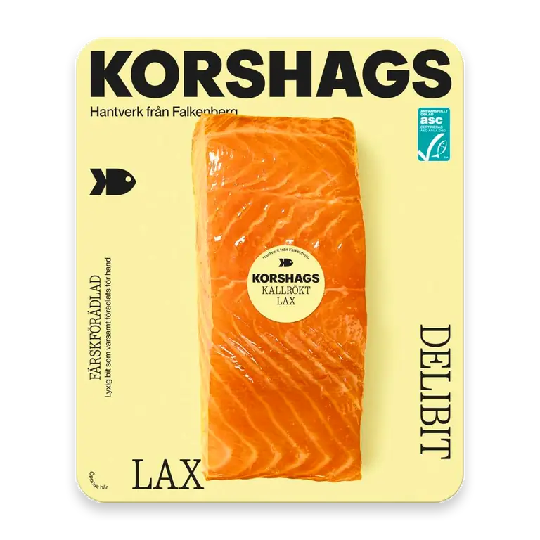 Kallrökt Laxfilé, ASC, Bit