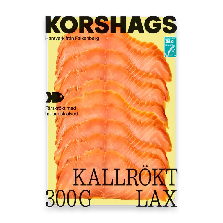 Kallrökt laxfilé skivad