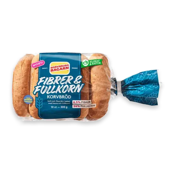 Korvbröd Fiber & Fullkorn 10-pack