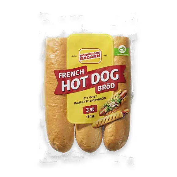 Korvbröd French Hot Dog 3-pack