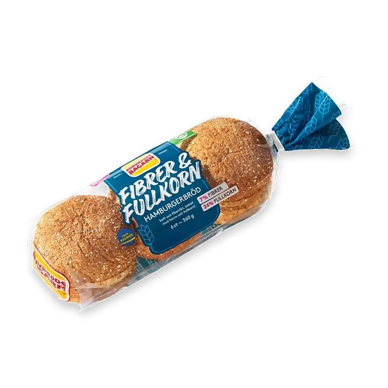 Hamburgerbröd Fiber & Fullkorn 360g