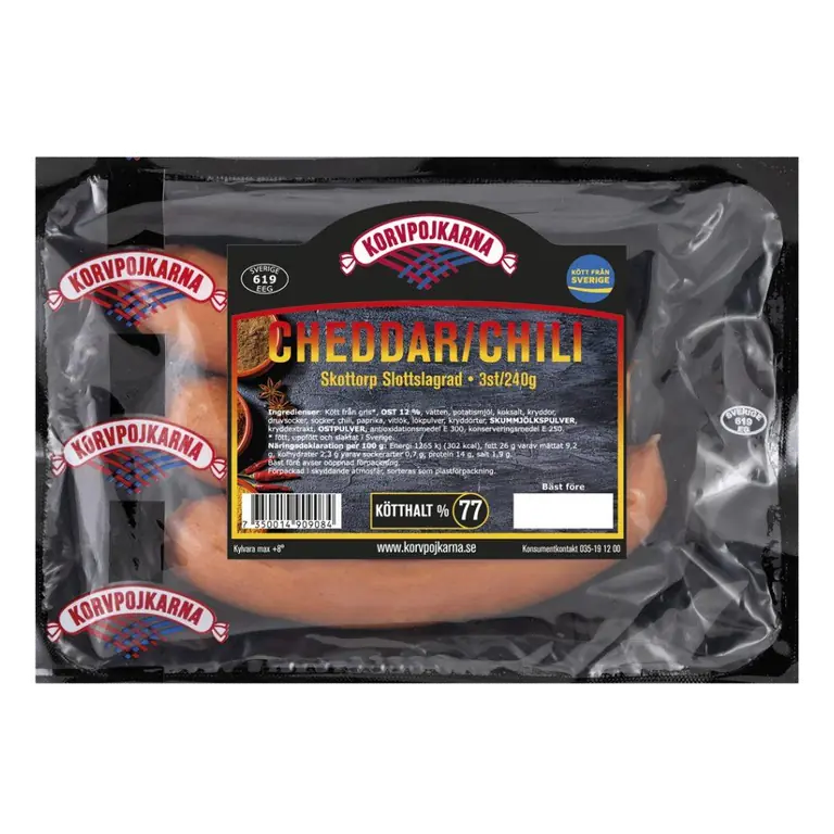 Chili&Cheddar Korv