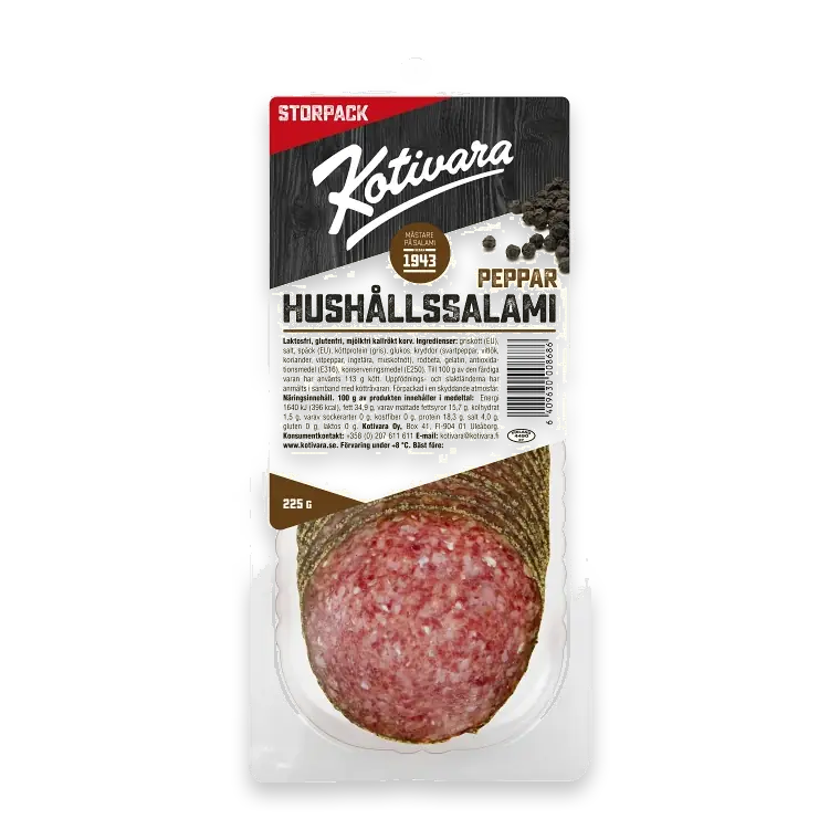 Hushållssalami Peppar 225g