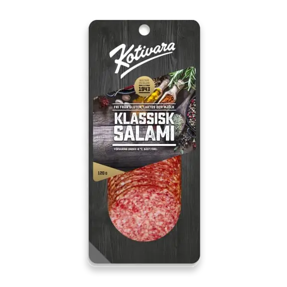 Salami Klassisk Skivad