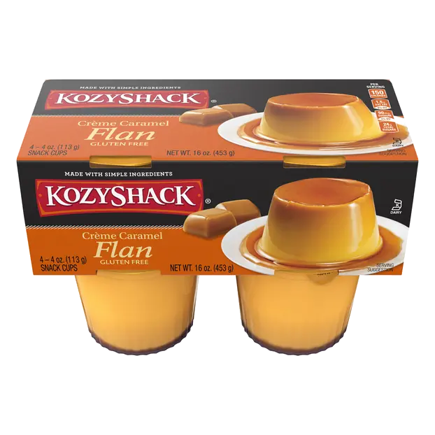 Creme Caramel Flan Snack Cups - 4 ct