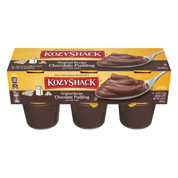 Gluten Free Original Recipe Chocolate Pudding Snack Cups - 6 ct