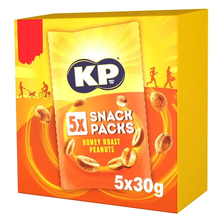 KP Honey Roast Peanuts Multipack 5 Pack