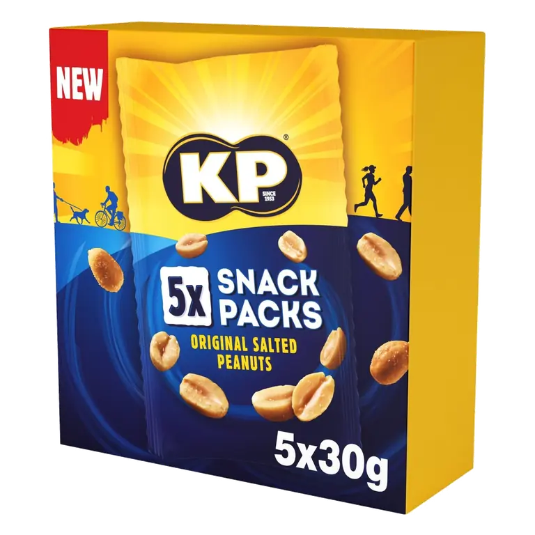 KP Salted Peanuts 5 x Snack Packs