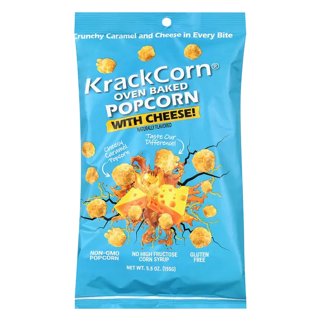 Crunchy & Cheesy Baked Caramel Popcorn