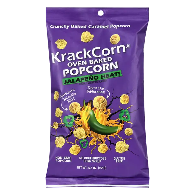 Jalapeno Heat! Crunchy Baked Caramel Popcorn