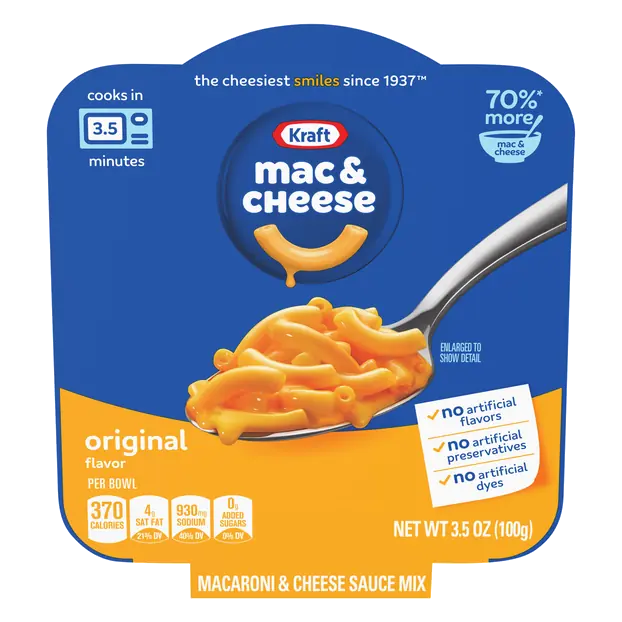 Big Bowl Original Macaroni & Cheese Dinner Microwavable