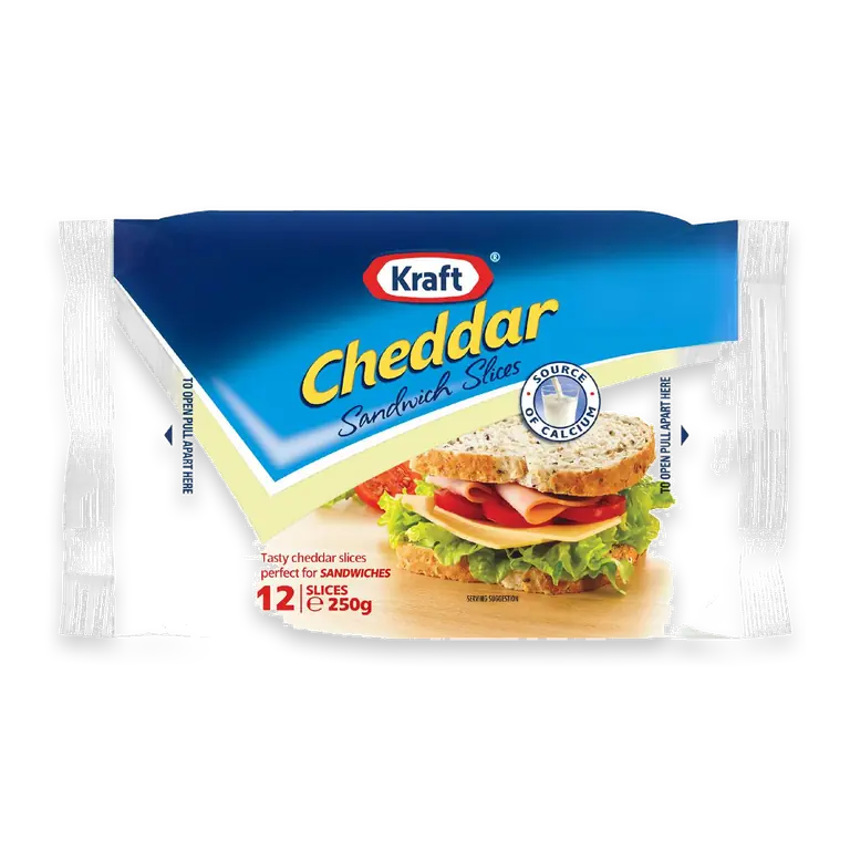 Cheddar Sandwich Slices Slices 12pk