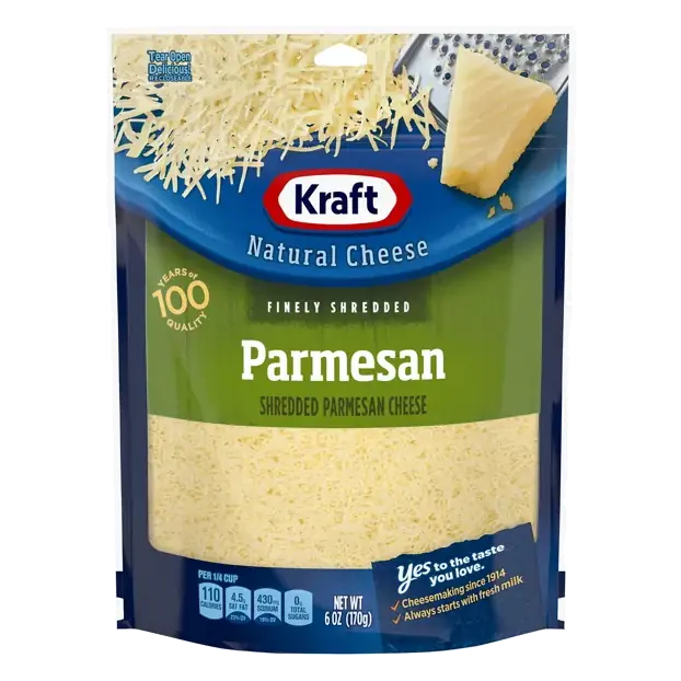 Cheese, Parmesan, Natural, Finely Shredded