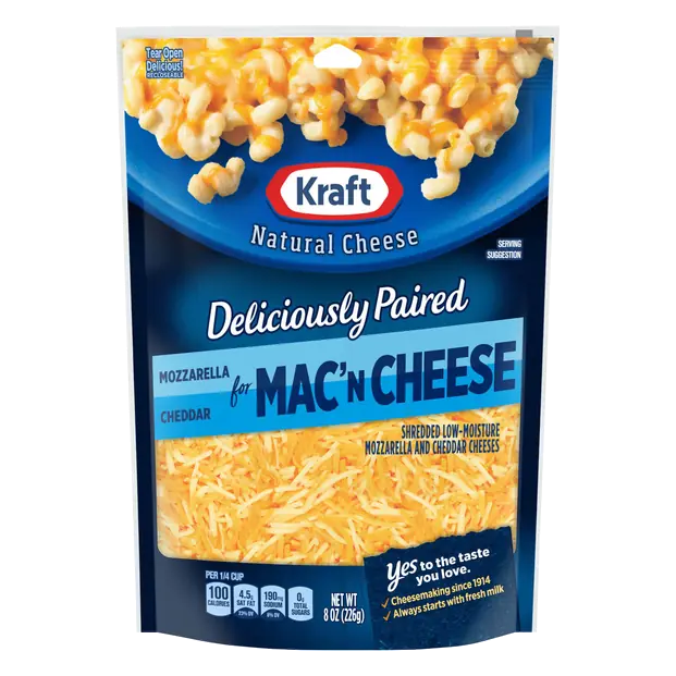 Deliciously Paired Shredded Mozzarella & Cheddar Cheese Blend