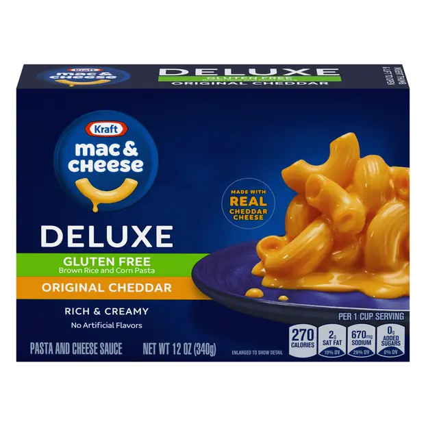 Deluxe Gluten Free Original Cheddar Mac & Cheese Dinner