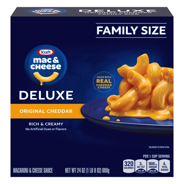 Deluxe Original Cheddar Mac & Cheese Dinner Family Size