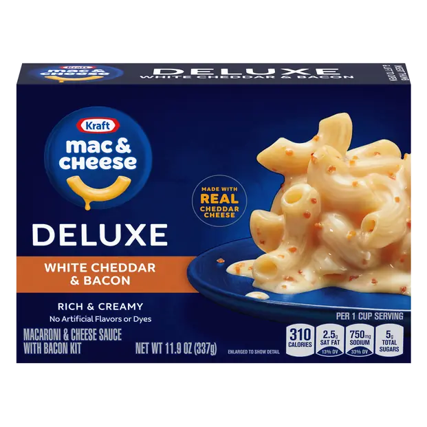 Deluxe White Cheddar & Bacon Mac & Cheese Dinner