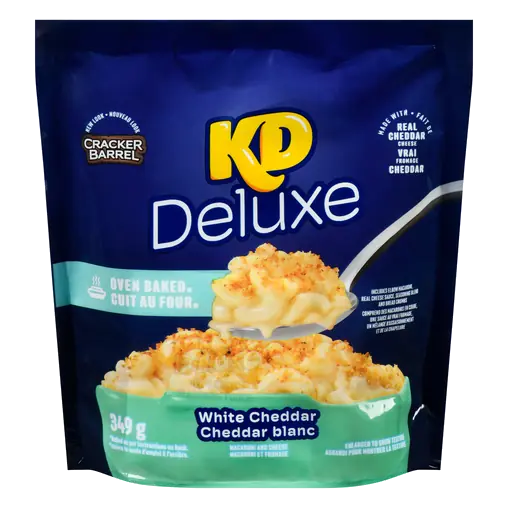 Deluxe Oven Baked Macaroni and Cheese White Cheddar 349 g