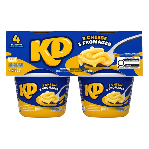 Snack Cup Three Cheese 4 x 58 g