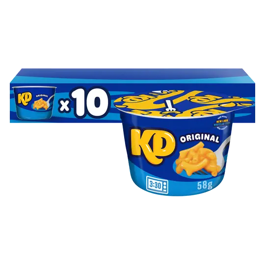 Kraft Macaroni And Cheese Pasta Dinner Cup Original 10 x 58 g