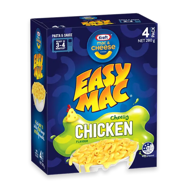 Easy Mac & Cheese Macaroni Pasta Cheesy Chicken Noodles