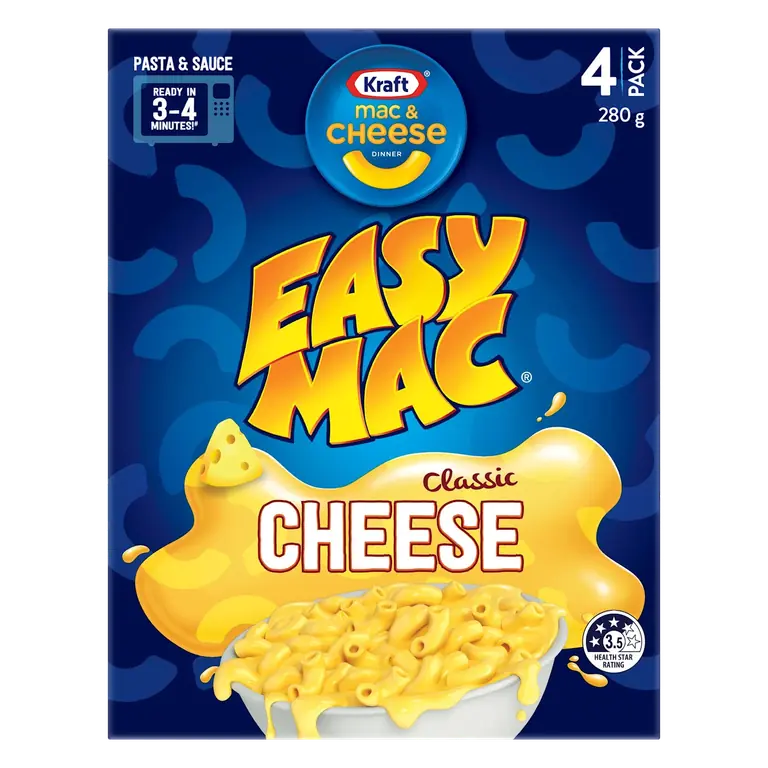 Easy Mac Classic Cheese 4 Pack