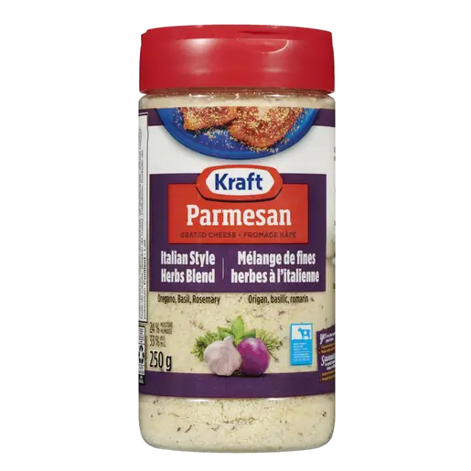 Grated Cheese Blend Parmesan Italian Herbs 250 g