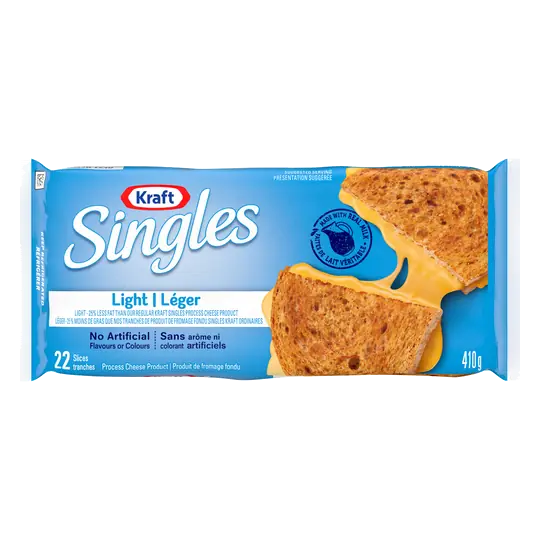 Sliced Process Cheese Original Light 22 Slices 410 g