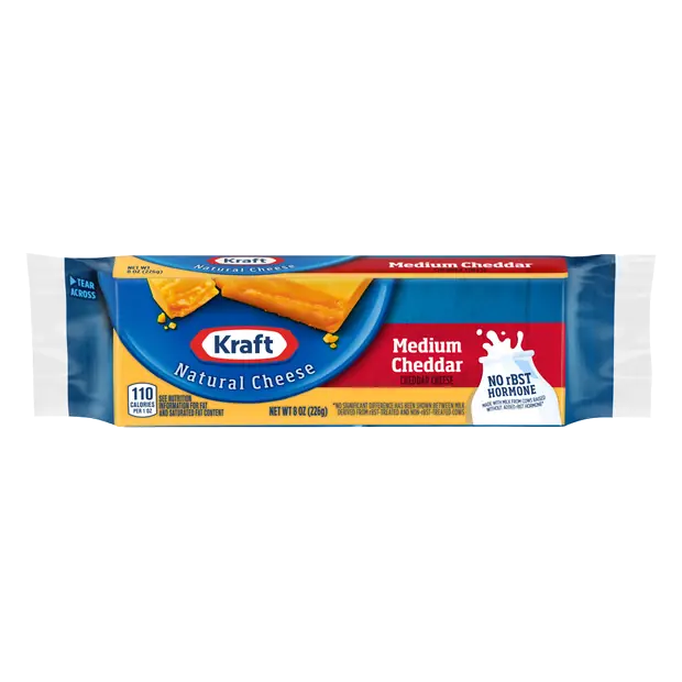Medium Cheddar Cheese Block
