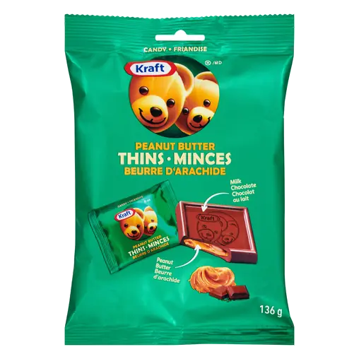 Milk Chocolate Peanut Butter Thins 136 g