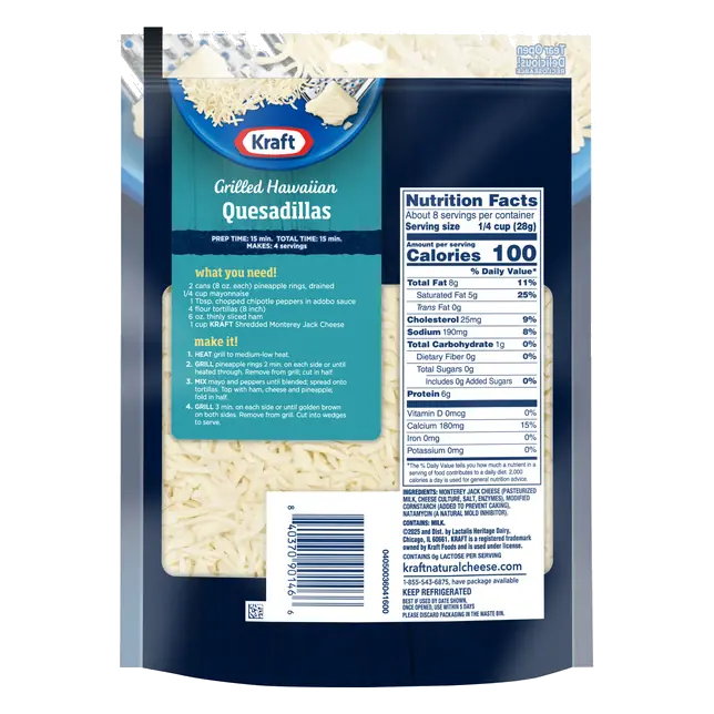 Kraft Monterey Jack Shredded Cheese