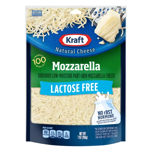 Natural Lactose Free Mozzarella Shredded Cheese
