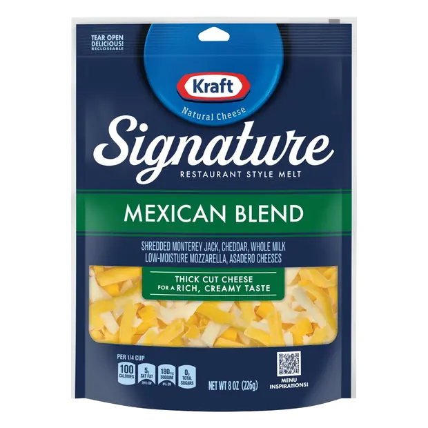 Natural Signature Thick Cut Shredded Mexican Cheese Blend