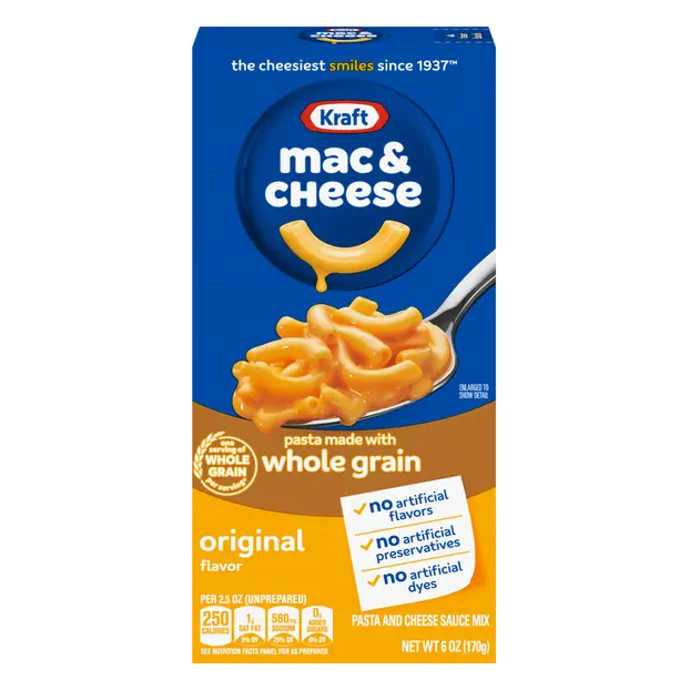 Original Flavor Whole Grain Mac & Cheese Dinner