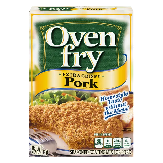 Oven Fry Extra Crispy Seasoned Coating Mix for Pork