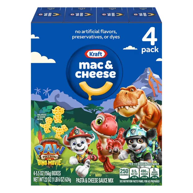 Paw Patrol Macaroni & Cheese Dinner - 4 ct