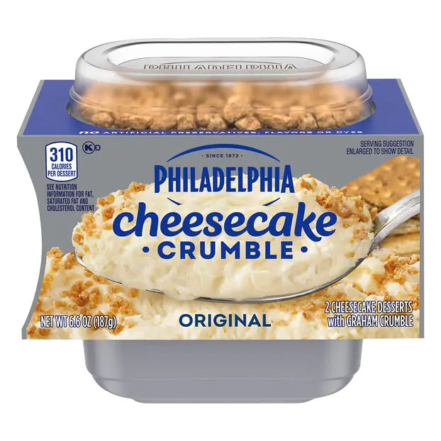 Philadelphia Original Cheesecake Crumble Dessert Cups - 2 ct
