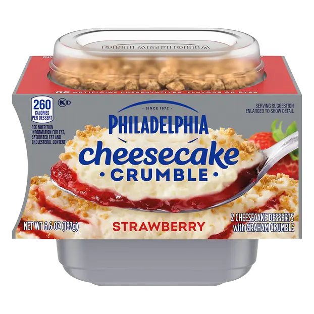 Philadelphia Strawberry Cheesecake Crumble Dessert Cups - 2 ct
