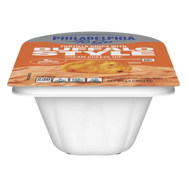 Philadelphia To Go Tortilla Chips & Buffalo Style Cream Cheese Dip