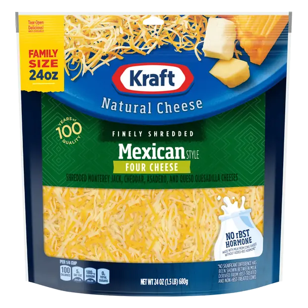 Shredded Mexican Style Four Cheese Family Size