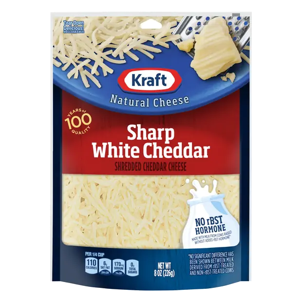 Shredded Sharp White Cheddar Cheese