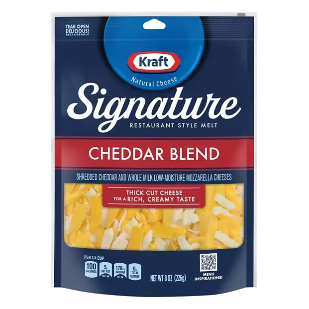 Signature Cheese, Cheddar Blend, Restaurant Style Melt