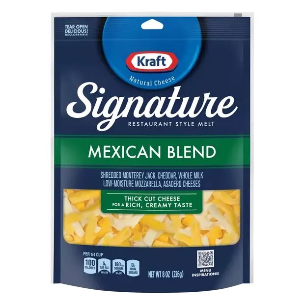 Signature Cheese, Mexican Blend, Restaurant Style Melt