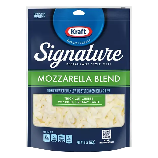 Signature Shredded Cheese, Mozzarella Blend, Restaurant Style Melt