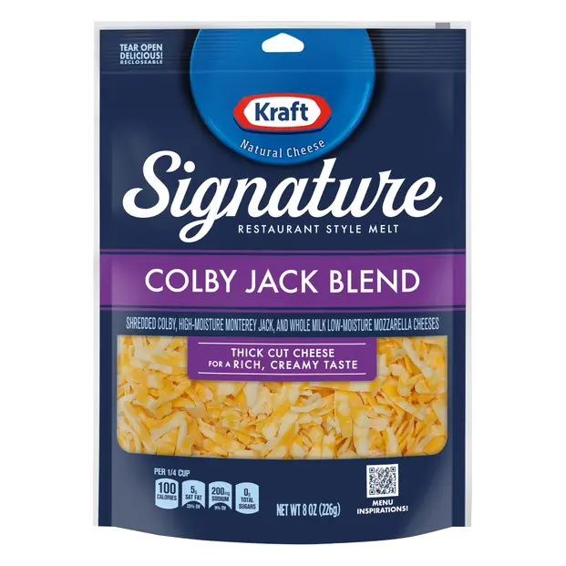 Signature Thick Shredded Colby Jack Blend Cheese