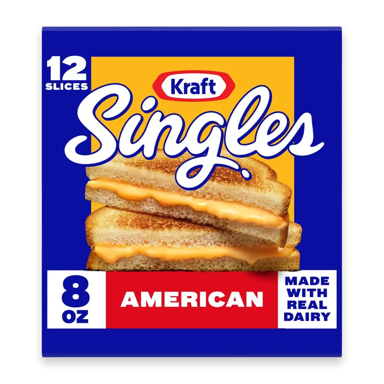 Singles American Pasteurized Prepared Cheese Product Slices, Pack