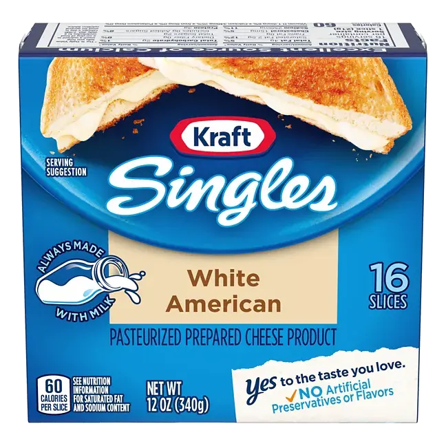 Singles Singles White American Cheese Slices