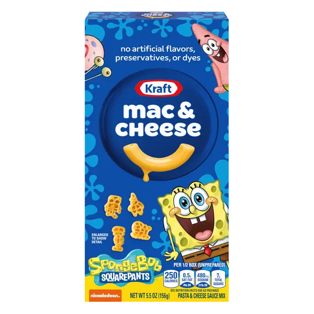 SpongeBob SquarePants Mac & Cheese Dinner